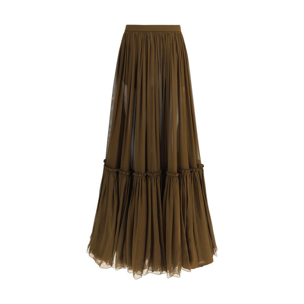 Saint Laurent langer Volantrock