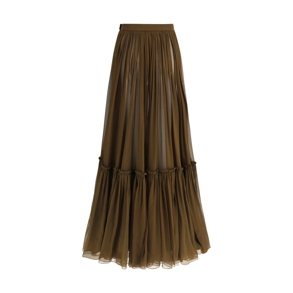 Saint Laurent langer Volantrock