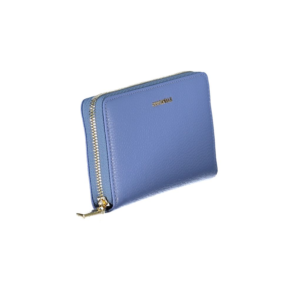 Coccinelle Hellblaues Leder Damen Portemonnaie