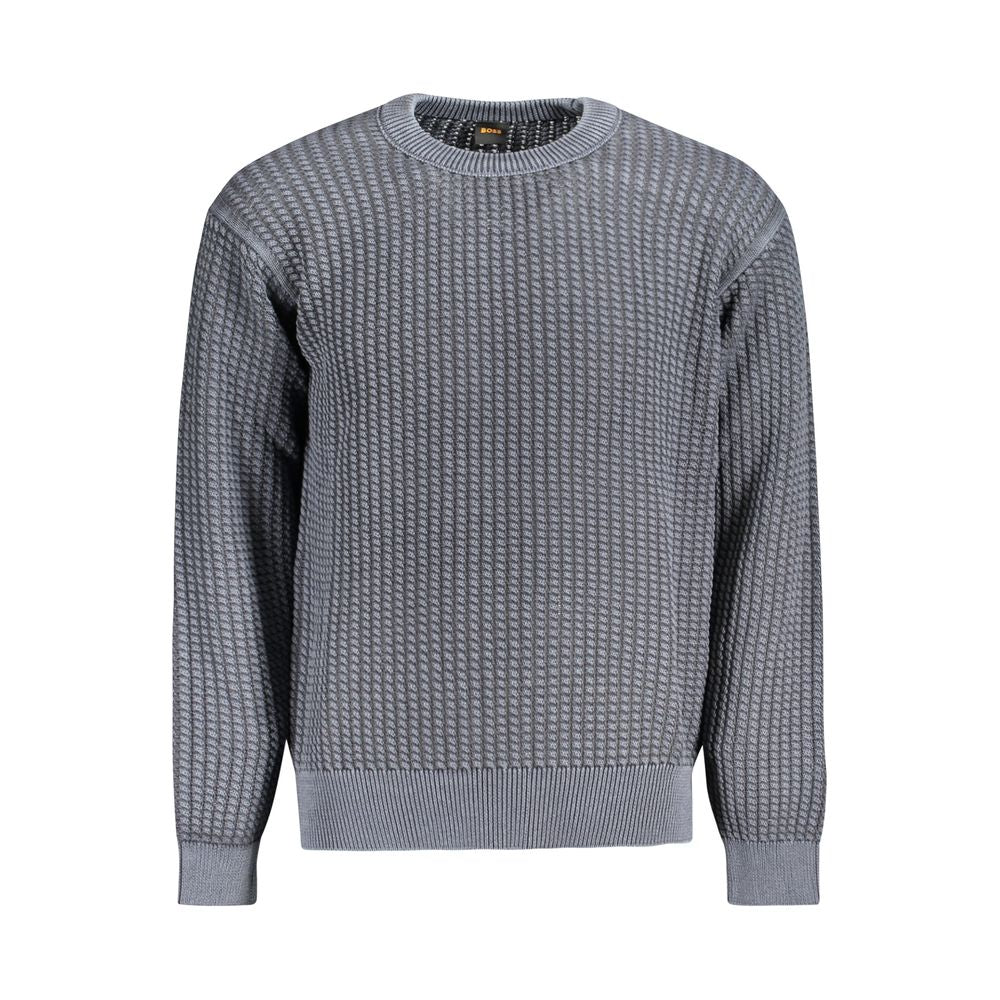 Hugo Boss Blauer Baumwollpullover für Herren