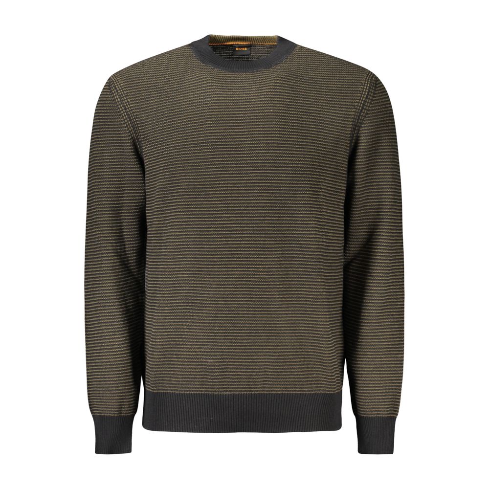 Pull en coton noir Hugo Boss pour homme