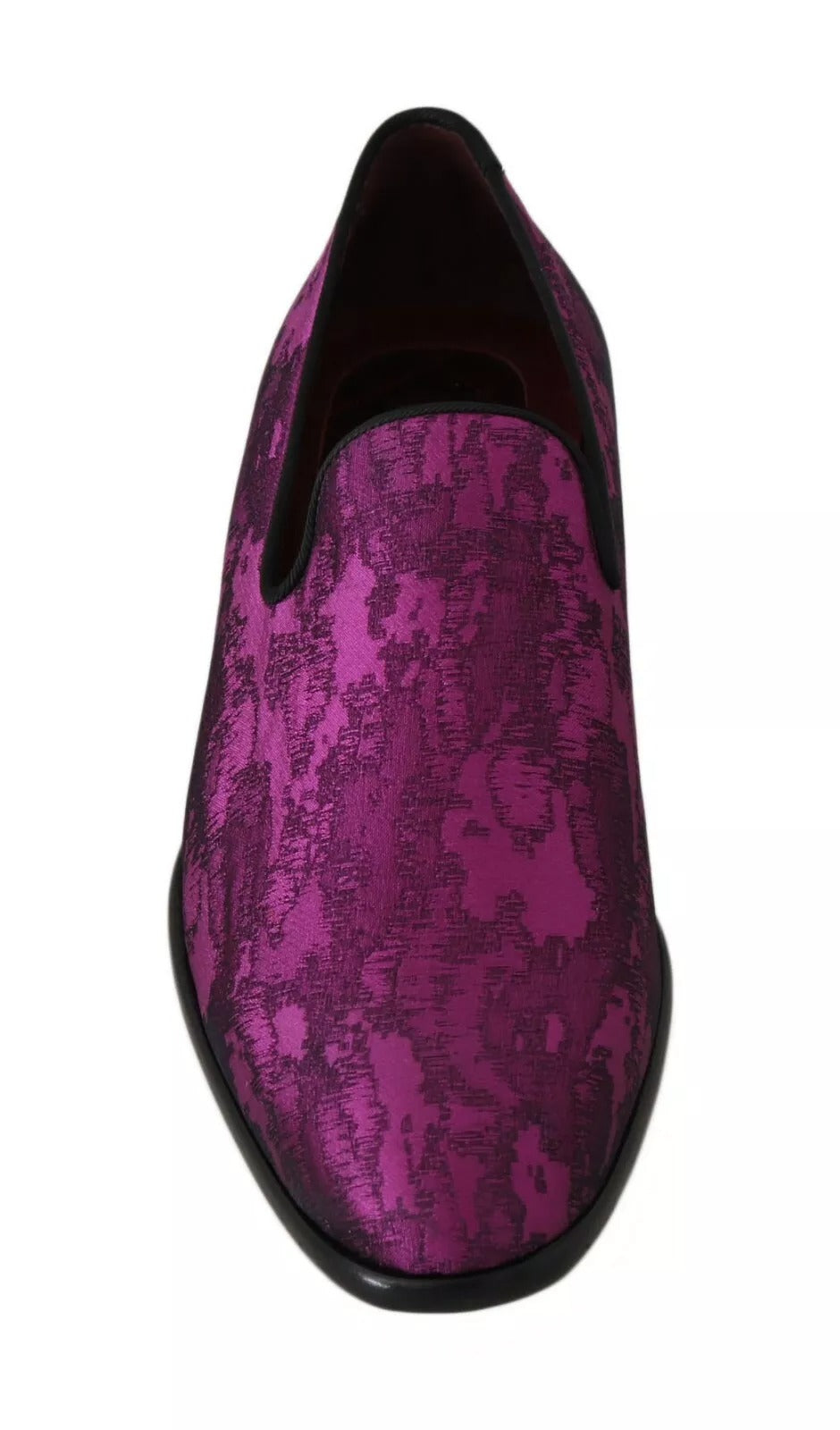Mocassins en jacquard violet Dolce & Gabbana