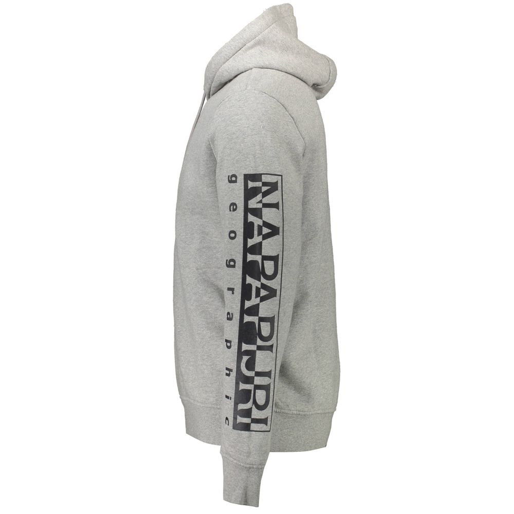 Napapijri Herrenpullover aus grauer Baumwolle