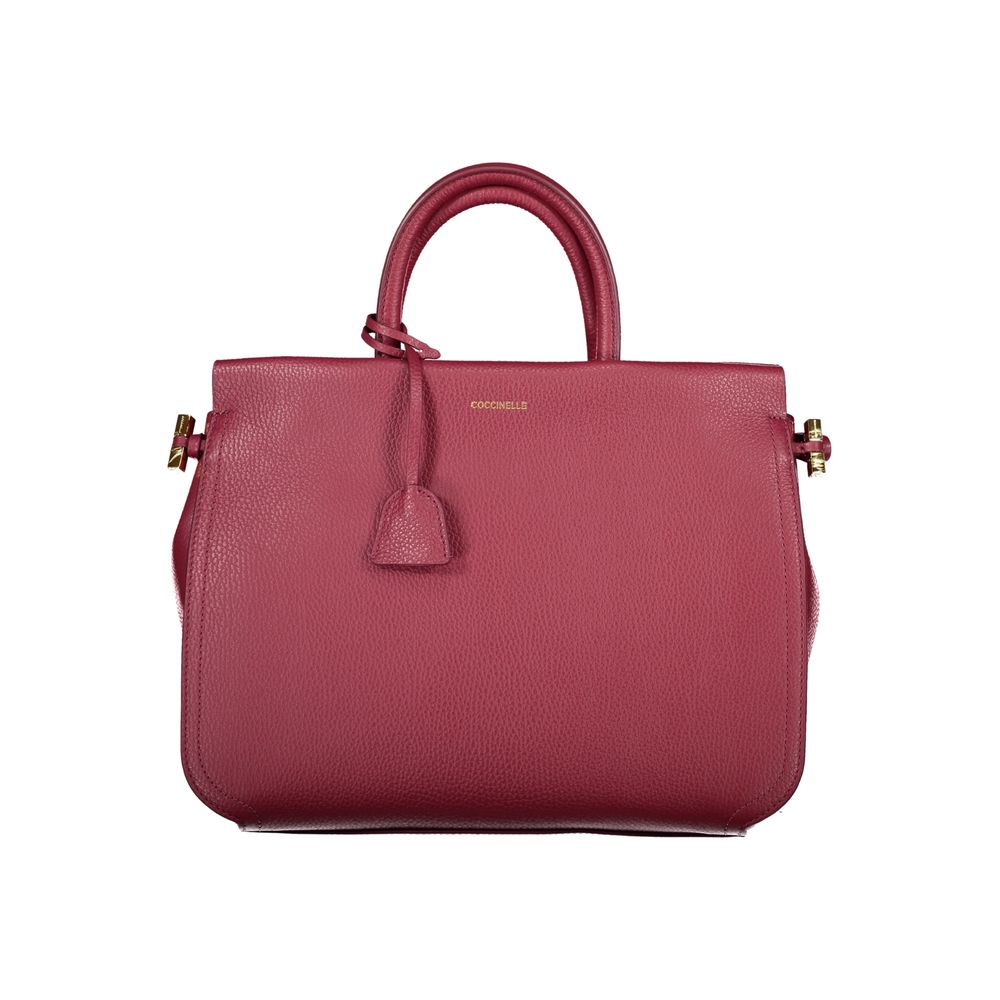 Sac à main en cuir rouge