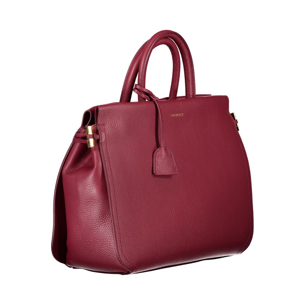 Sac à main en cuir rouge