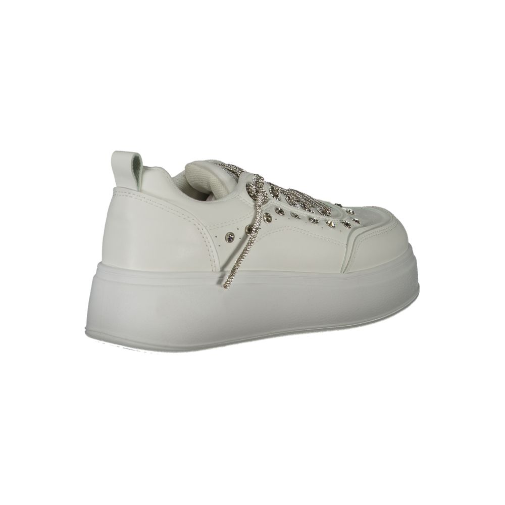 Laura Biagiotti Weiße Polyethylen-Damen-Sneaker