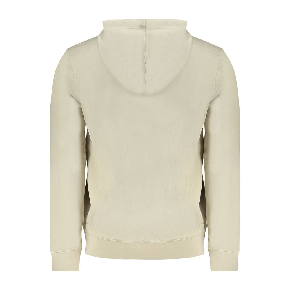 Pull homme en coton beige Hugo Boss