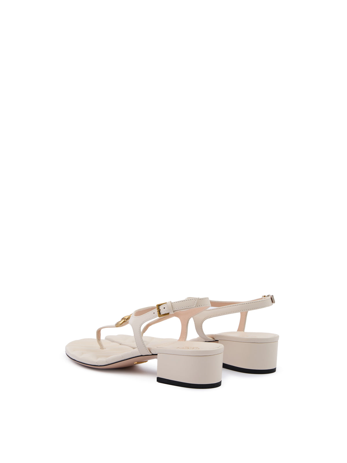Gucci Mystic Weiße Sandalen aus Nappaleder „Charlotte“