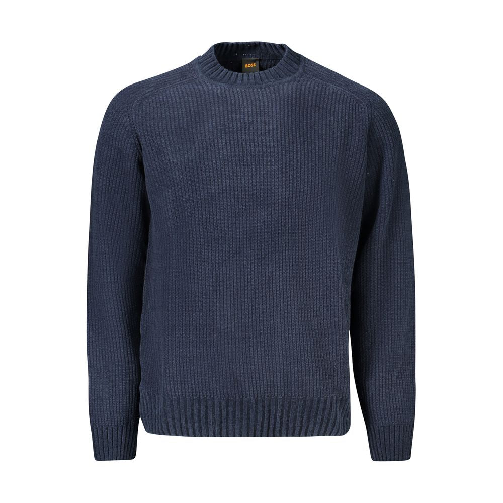 Hugo Boss Blauer Baumwollpullover für Herren