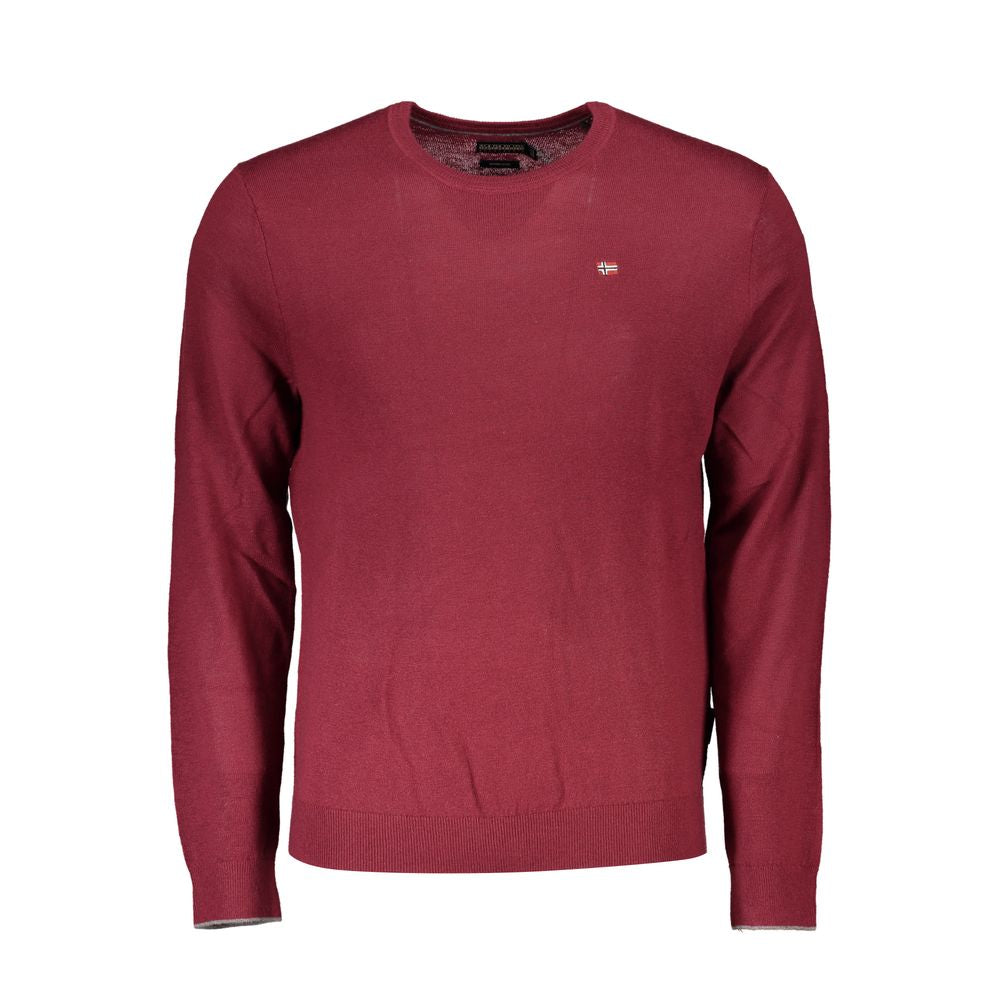 Pull Napapijri en tissu rouge pour homme