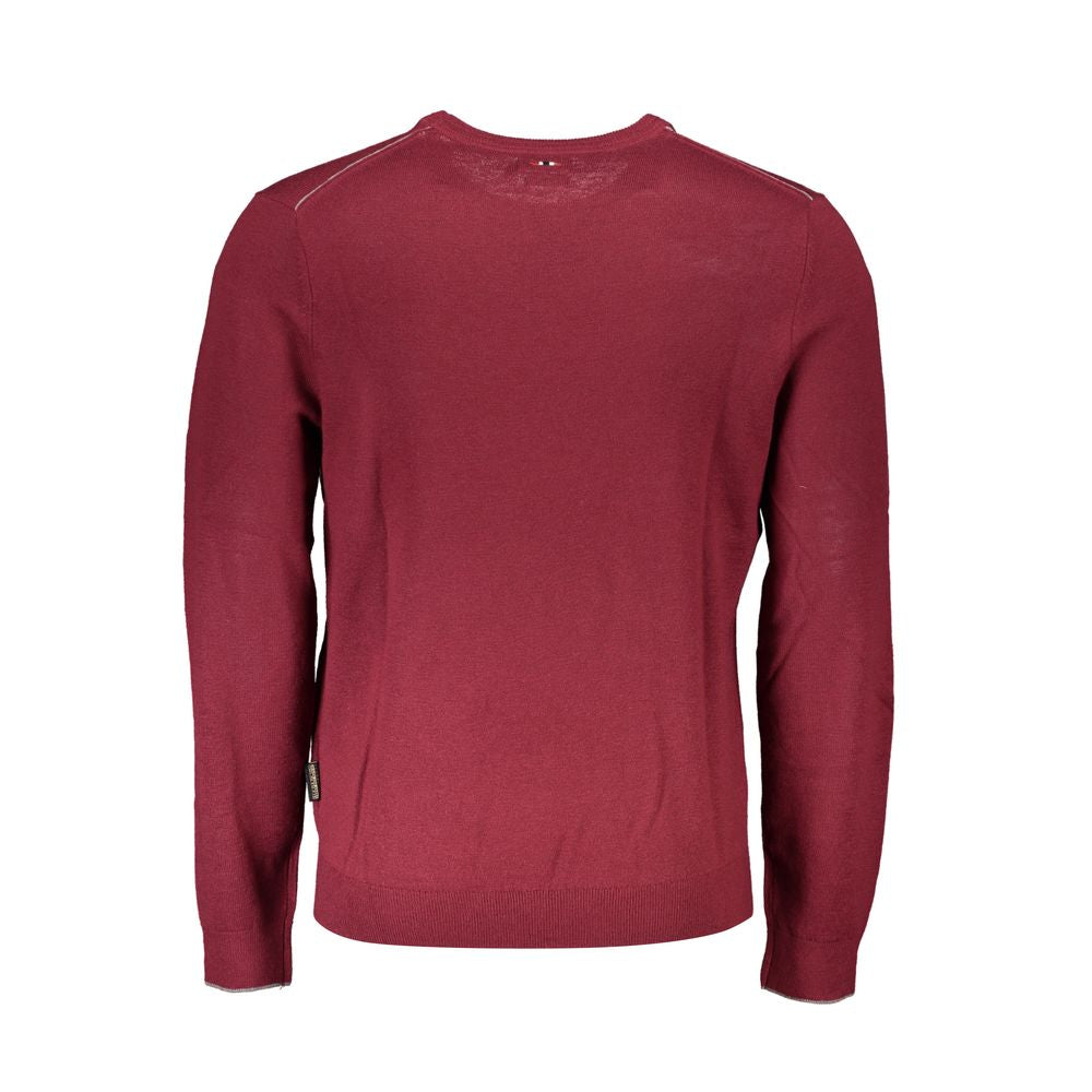 Pull Napapijri en tissu rouge pour homme