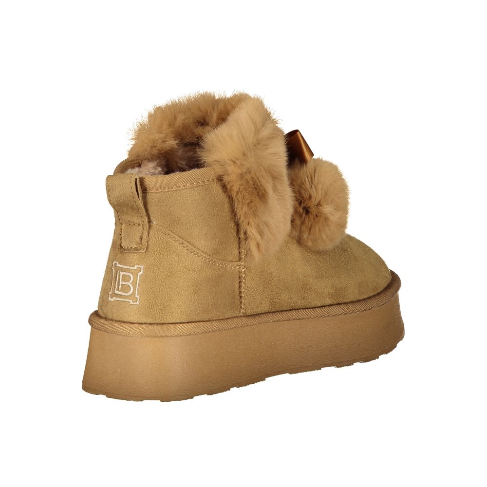Laura Biagiotti Brauner Polyester-Damenstiefel