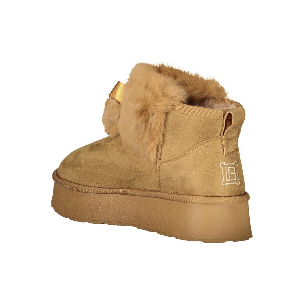 Laura Biagiotti Brauner Polyester-Damenstiefel