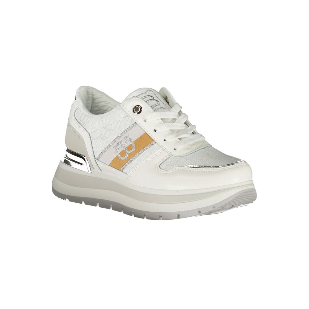 Laura Biagiotti Weiße Polyester Damen Sneaker