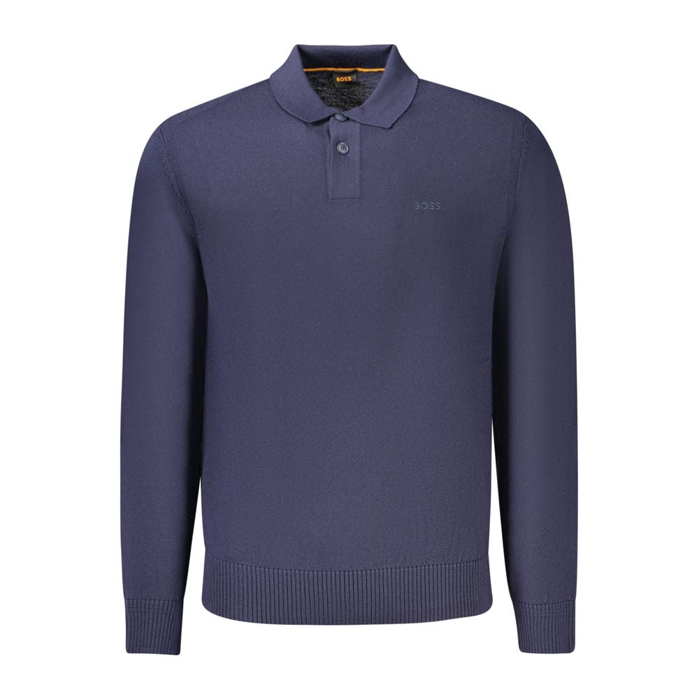 Pull en laine bleu Hugo Boss pour homme