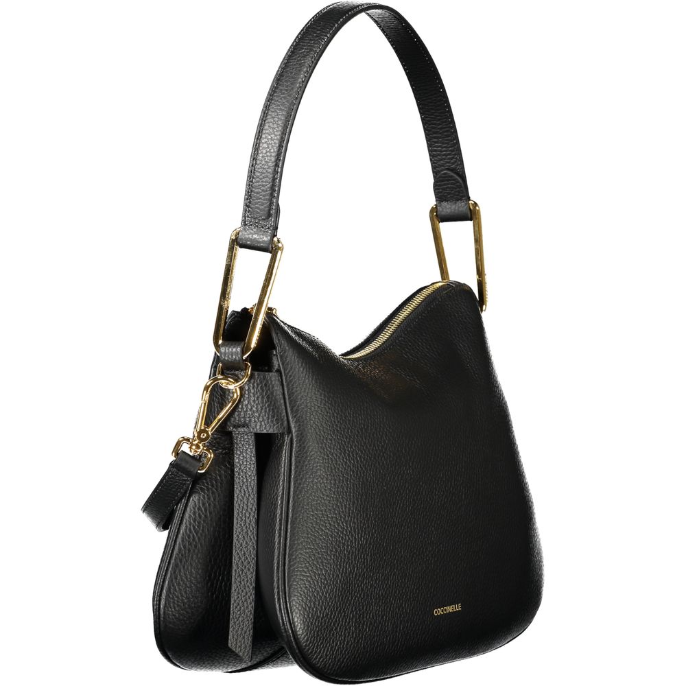 Coccinelle Schwarze Leder Damen Handtasche