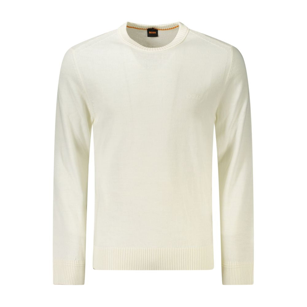 Pull en laine blanche Hugo Boss pour homme