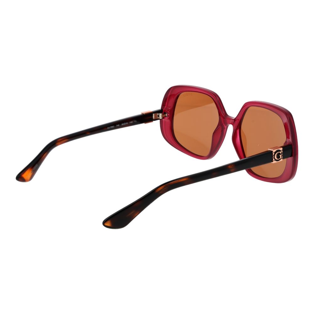 Guess Burgunderrote Damen Sonnenbrille
