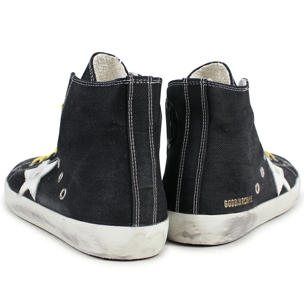Golden Goose – Schwarzer Canvas-Sneaker