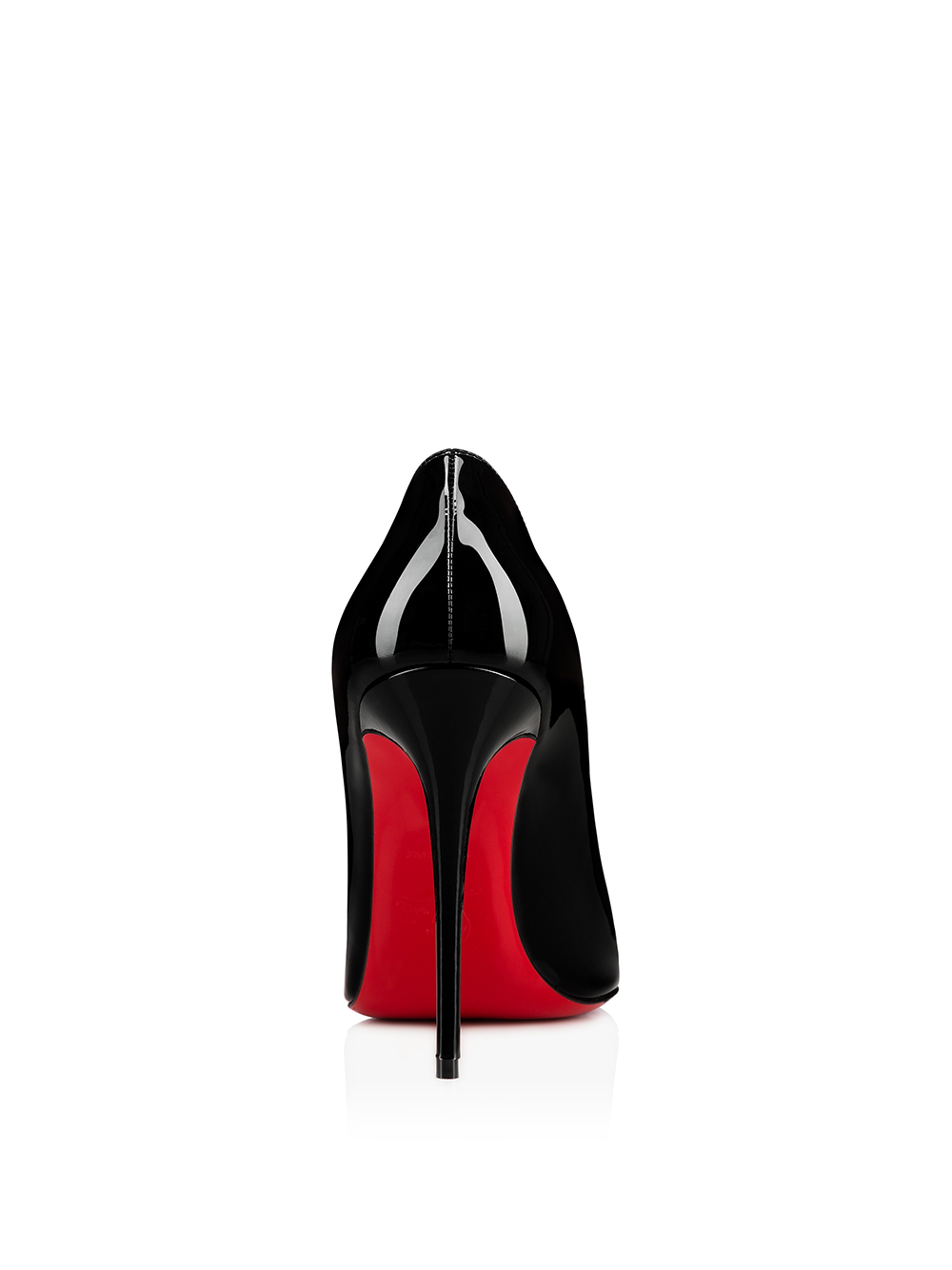 Christian Louboutin Schwarzes Lackleder Kate Décolleté 100