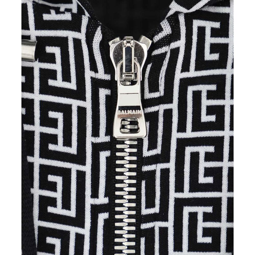 Pull en coton noir Balmain