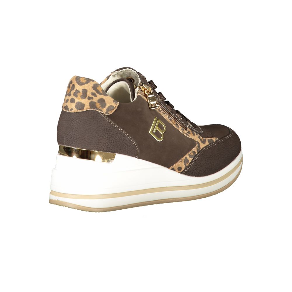 Laura Biagiotti Braune Polyester-Damen-Sneaker