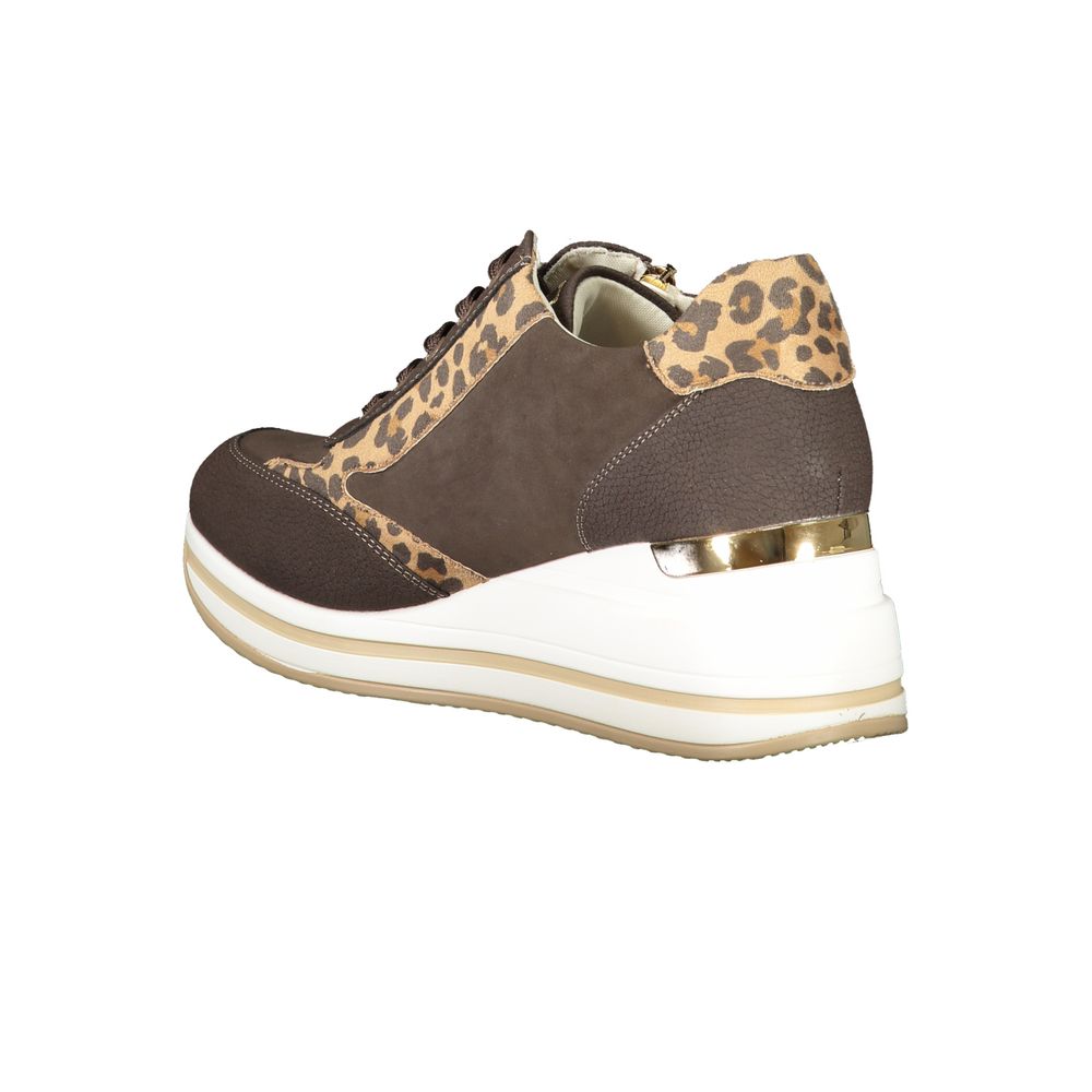 Laura Biagiotti Braune Polyester-Damen-Sneaker