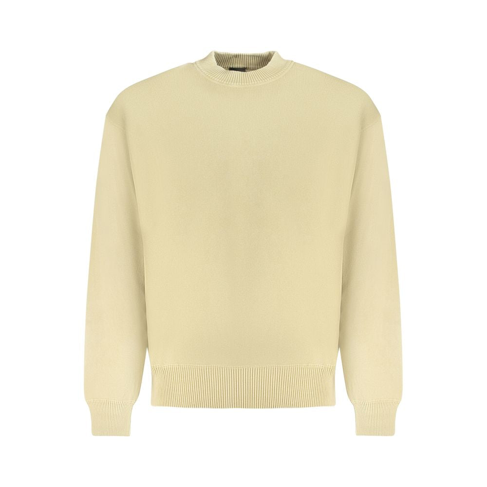 Pull homme en coton beige Hugo Boss