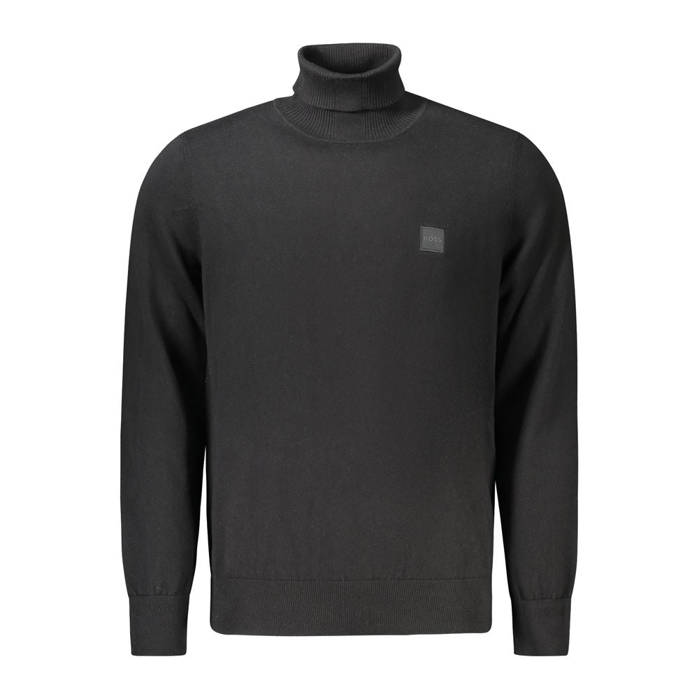 Pull en laine noire Hugo Boss pour homme