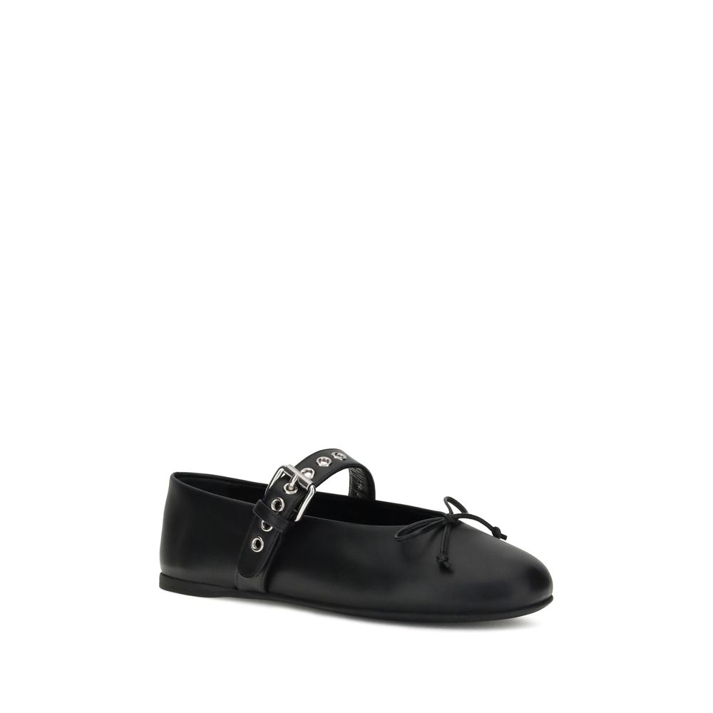 Miu Miu Lederballerinas