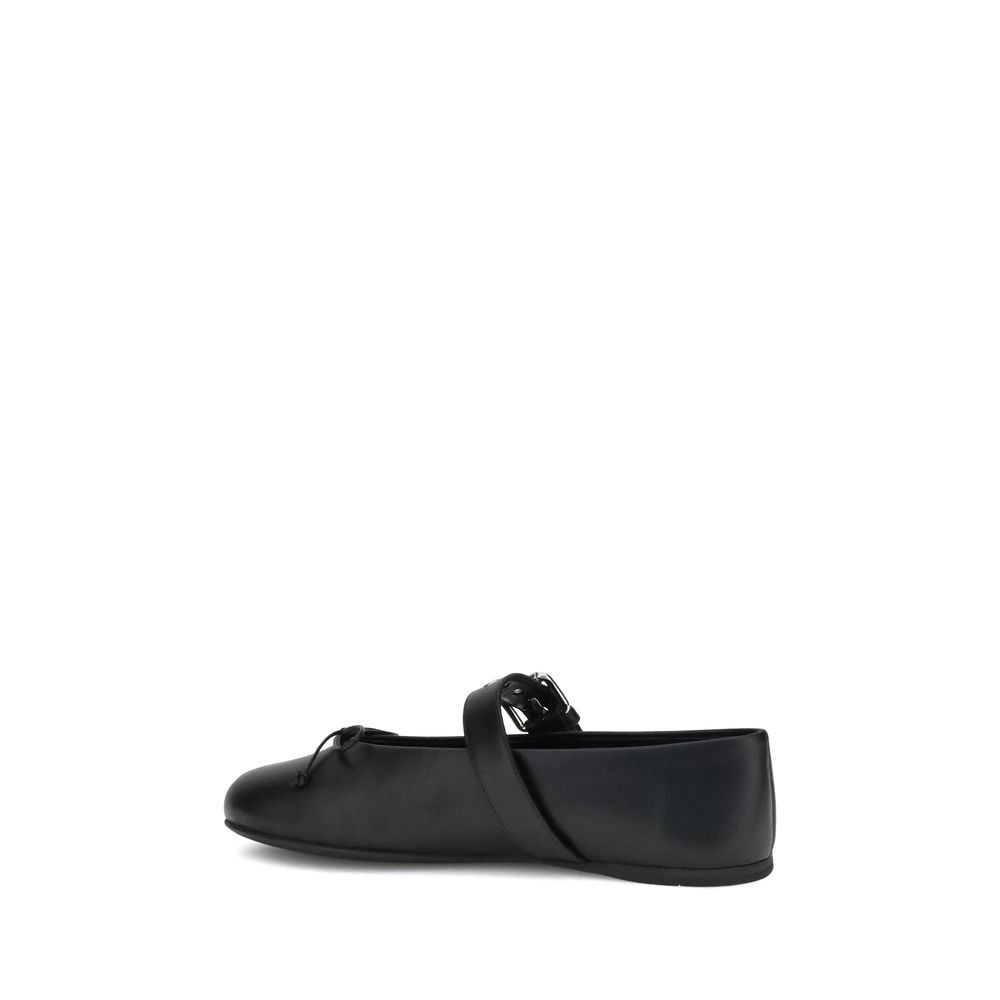 Miu Miu Lederballerinas