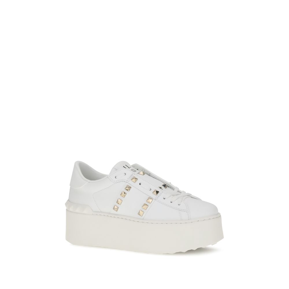 Valentino Garavani Rockstud Untitled Flatform-Sneakers