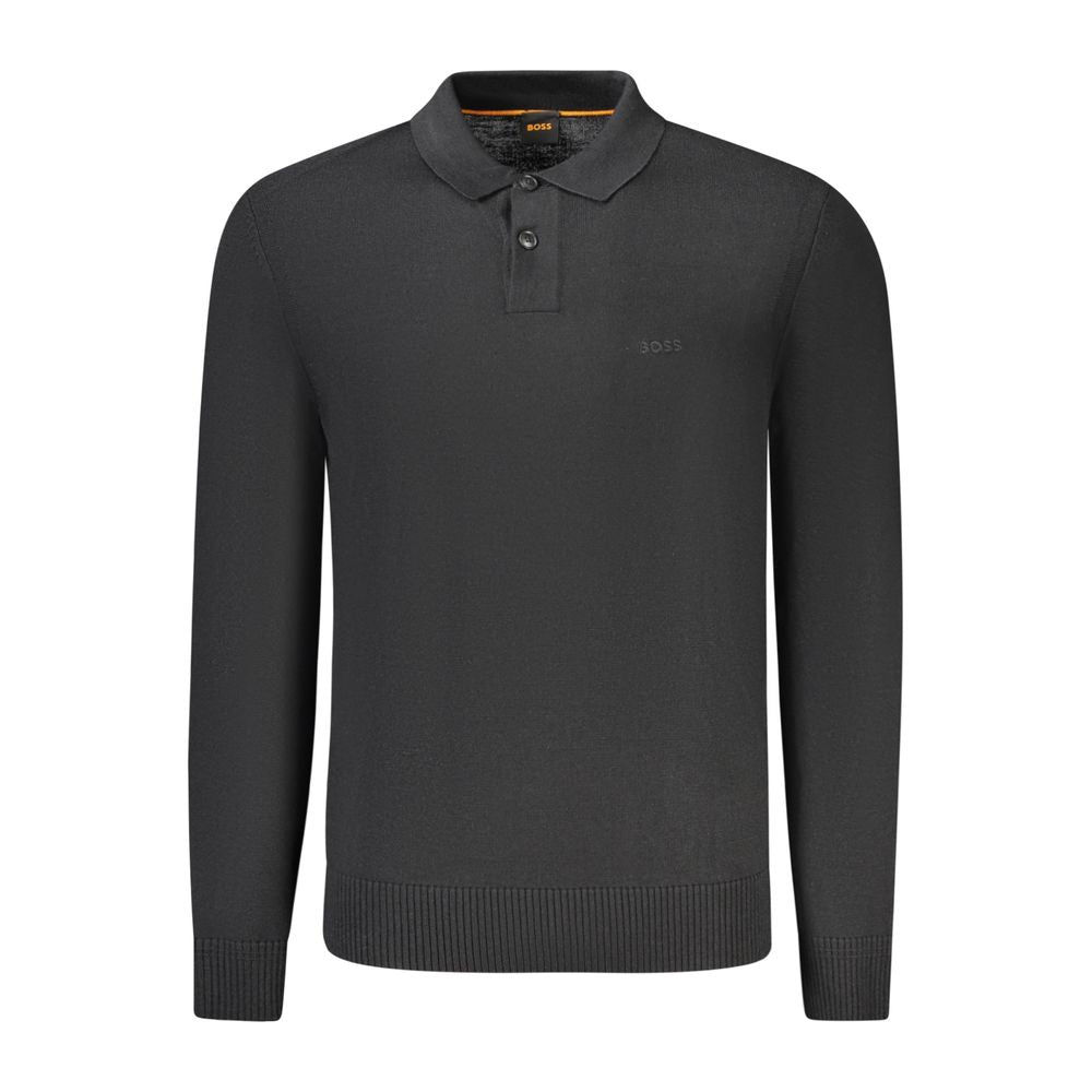Pull en laine noire Hugo Boss pour homme