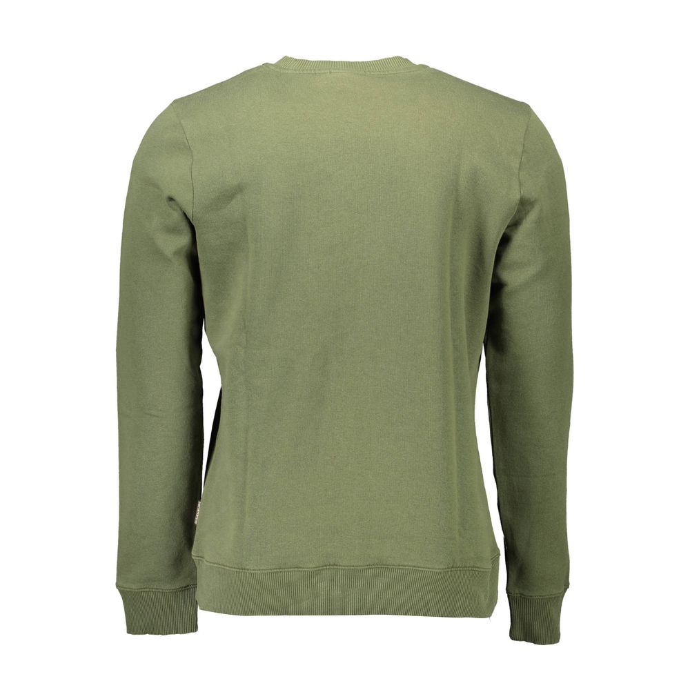Pull Napapijri en coton vert pour homme