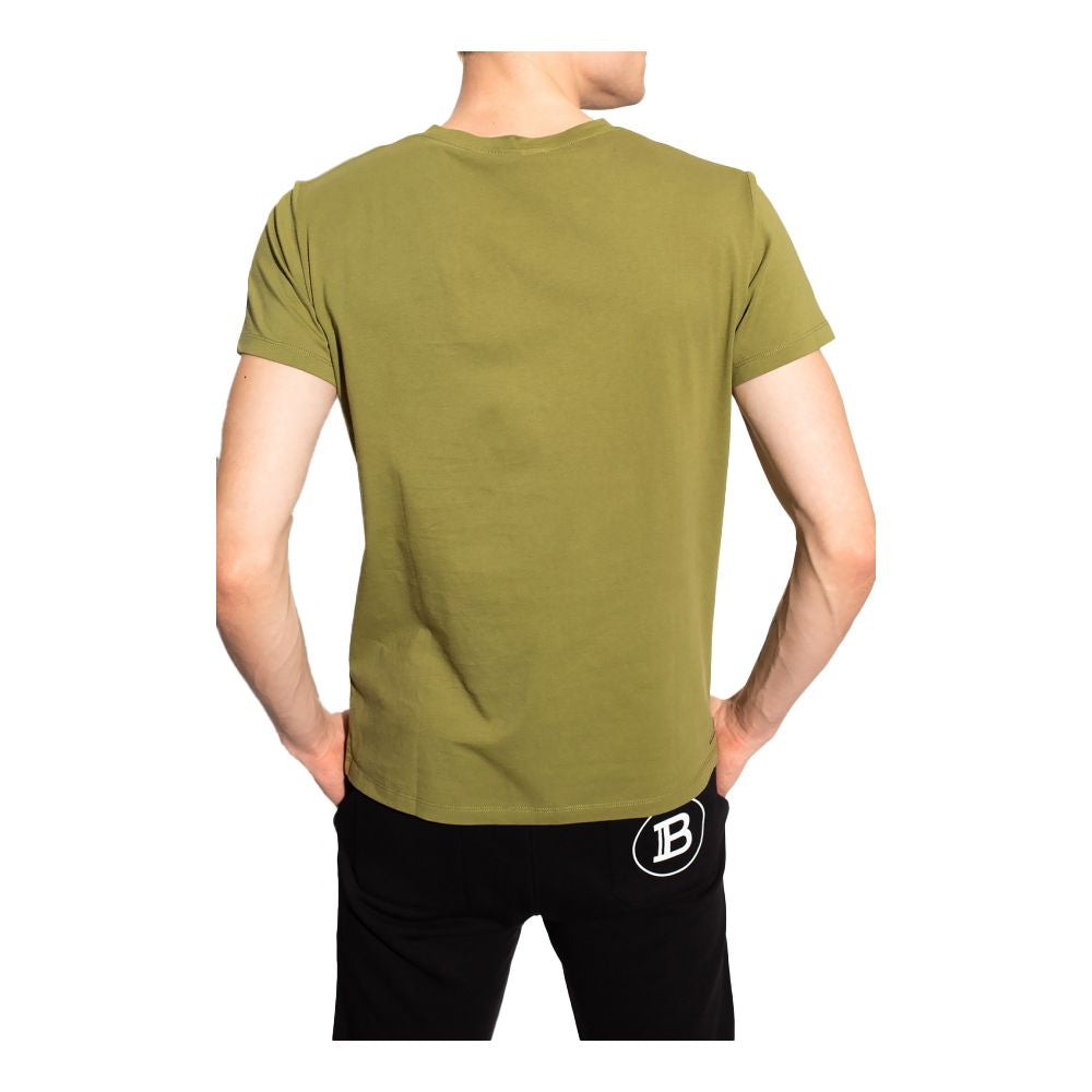T-shirt en coton vert Balmain