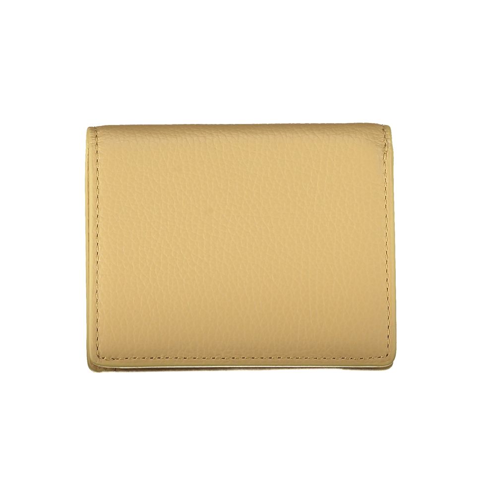 Coccinelle Beige Leder Geldbörse