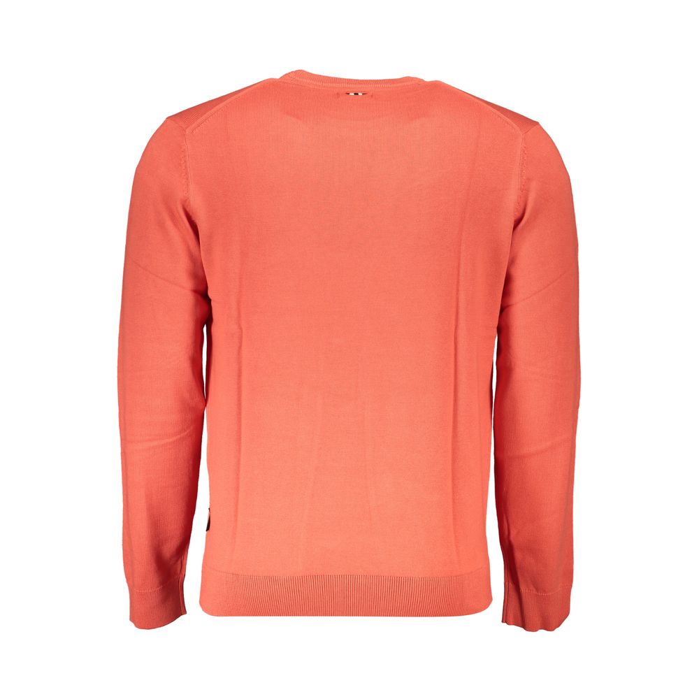 Pull Napapijri en coton rouge pour homme