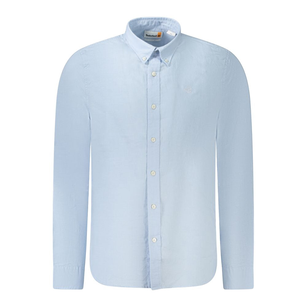 Chemise Timberland en coton bleu clair pour homme