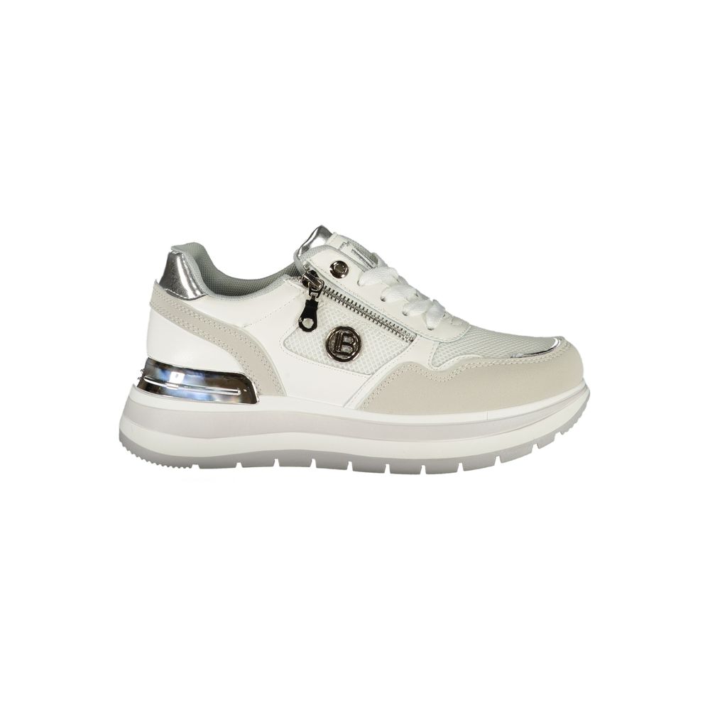 Laura Biagiotti Weiße Polyester Damen Sneaker