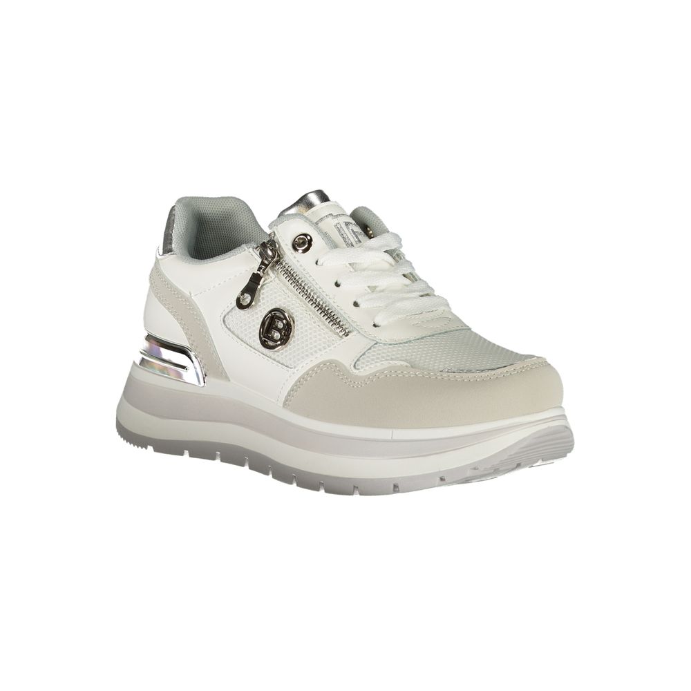 Laura Biagiotti Weiße Polyester Damen Sneaker
