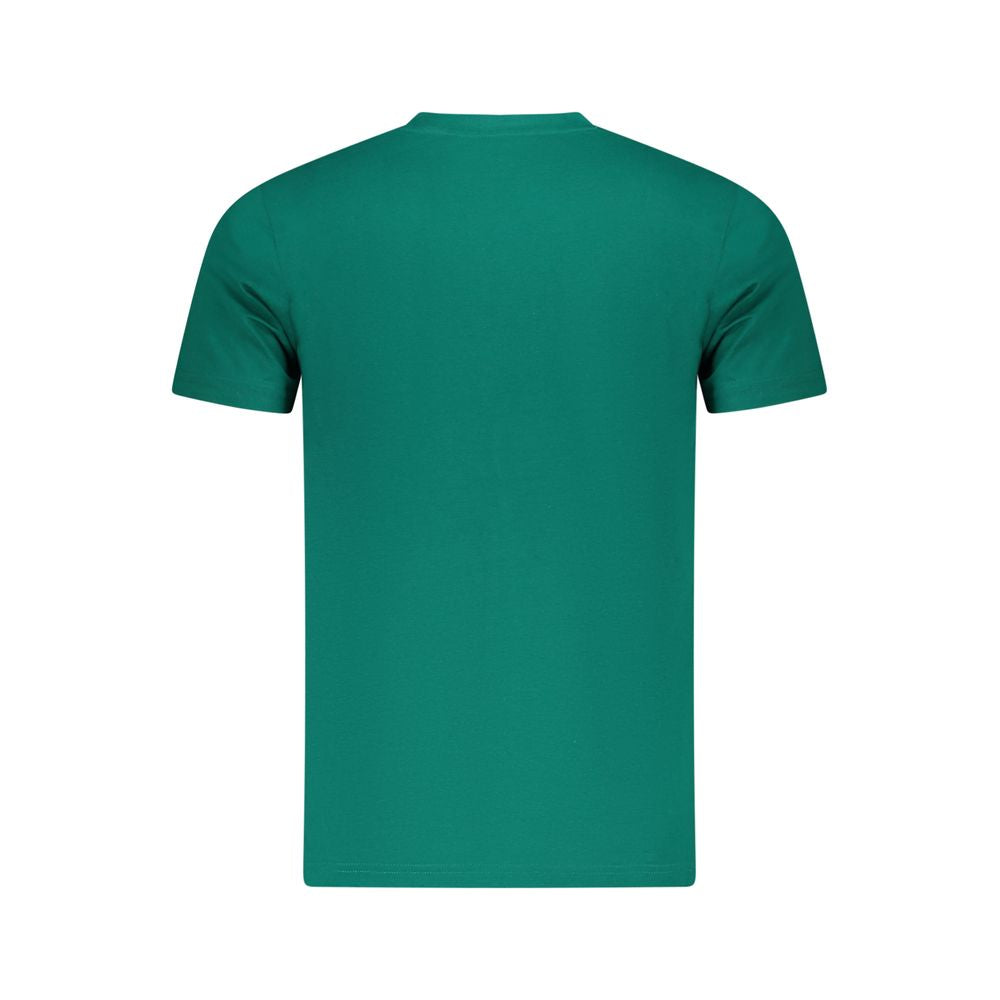 Cavalli Class Grünes Herren-T-Shirt aus Baumwolle