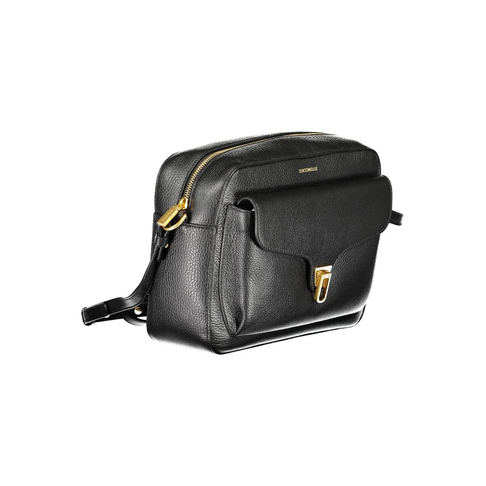 Sac à main Coccinelle en cuir noir pour femme