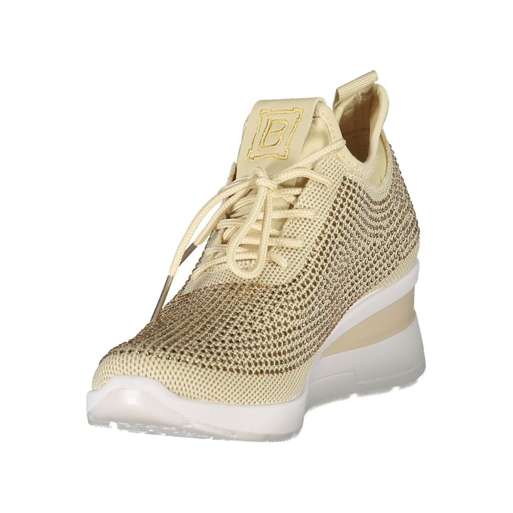 Laura Biagiotti Beige Polyester Damen Sneaker