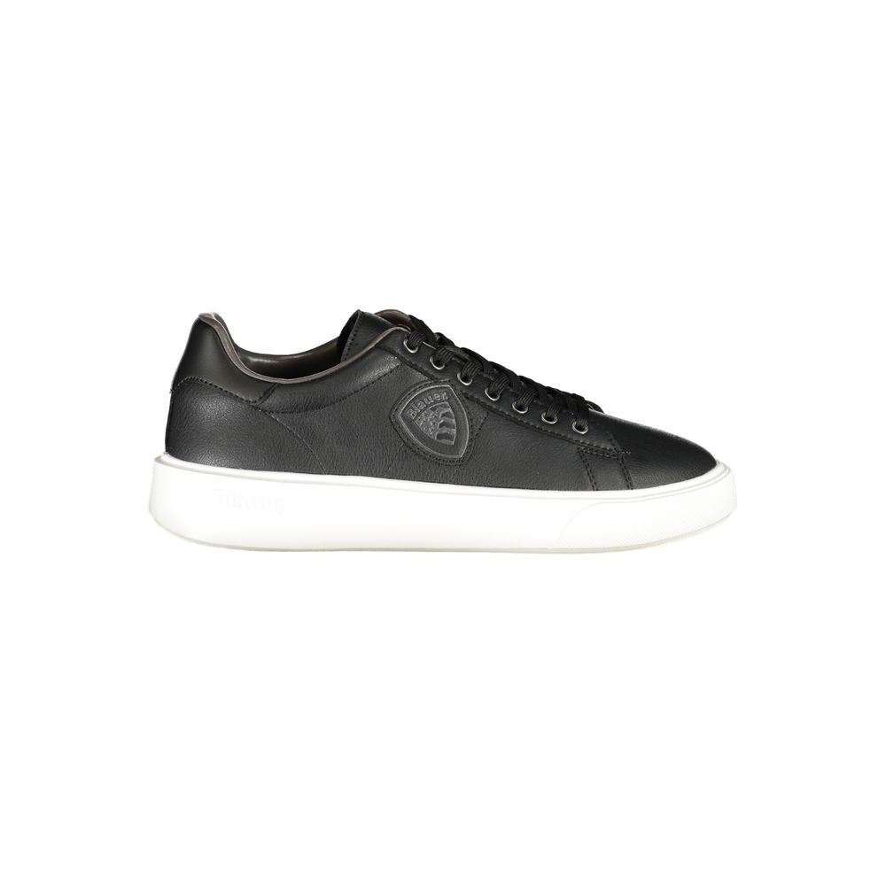 Baskets Blauer en cuir noir pour hommes