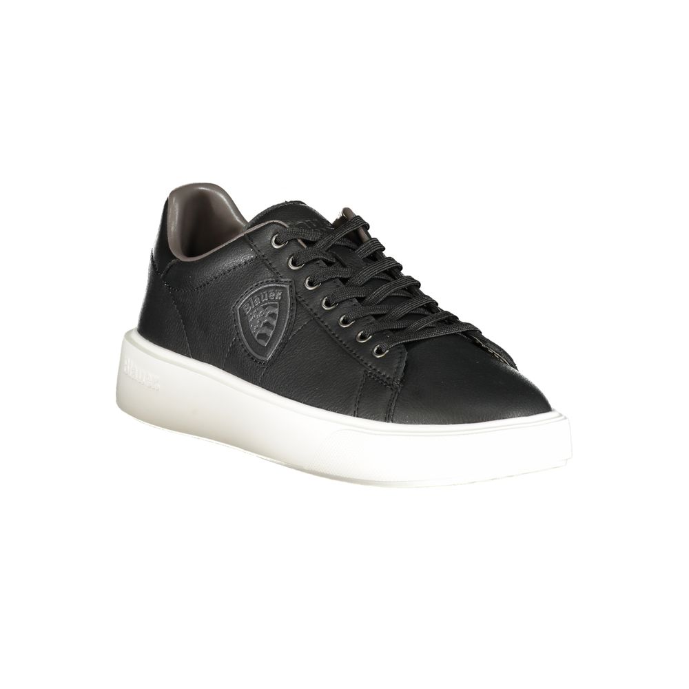 Baskets Blauer en cuir noir pour hommes