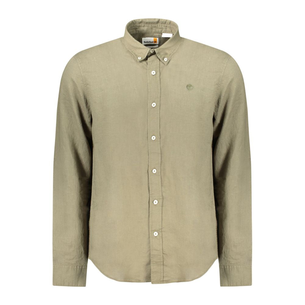 Chemise en coton vert Timberland