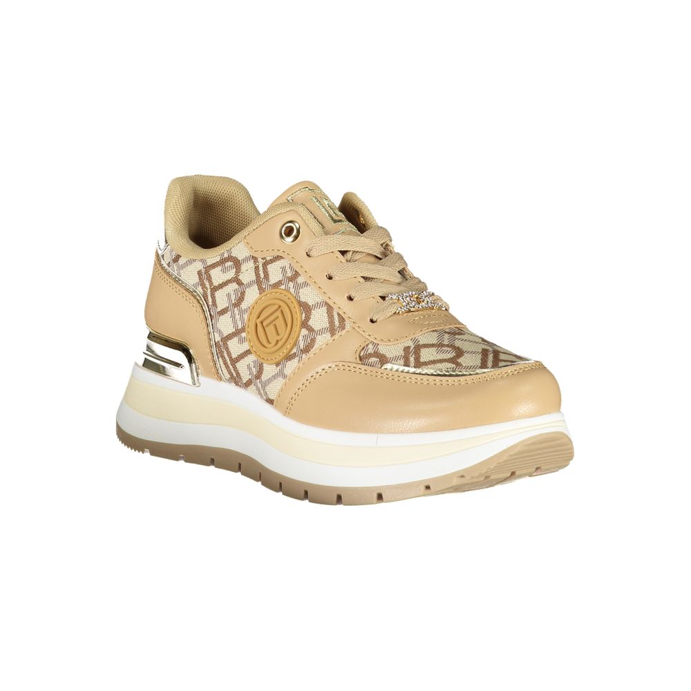 Laura Biagiotti Beige Polyester Damen Sneaker