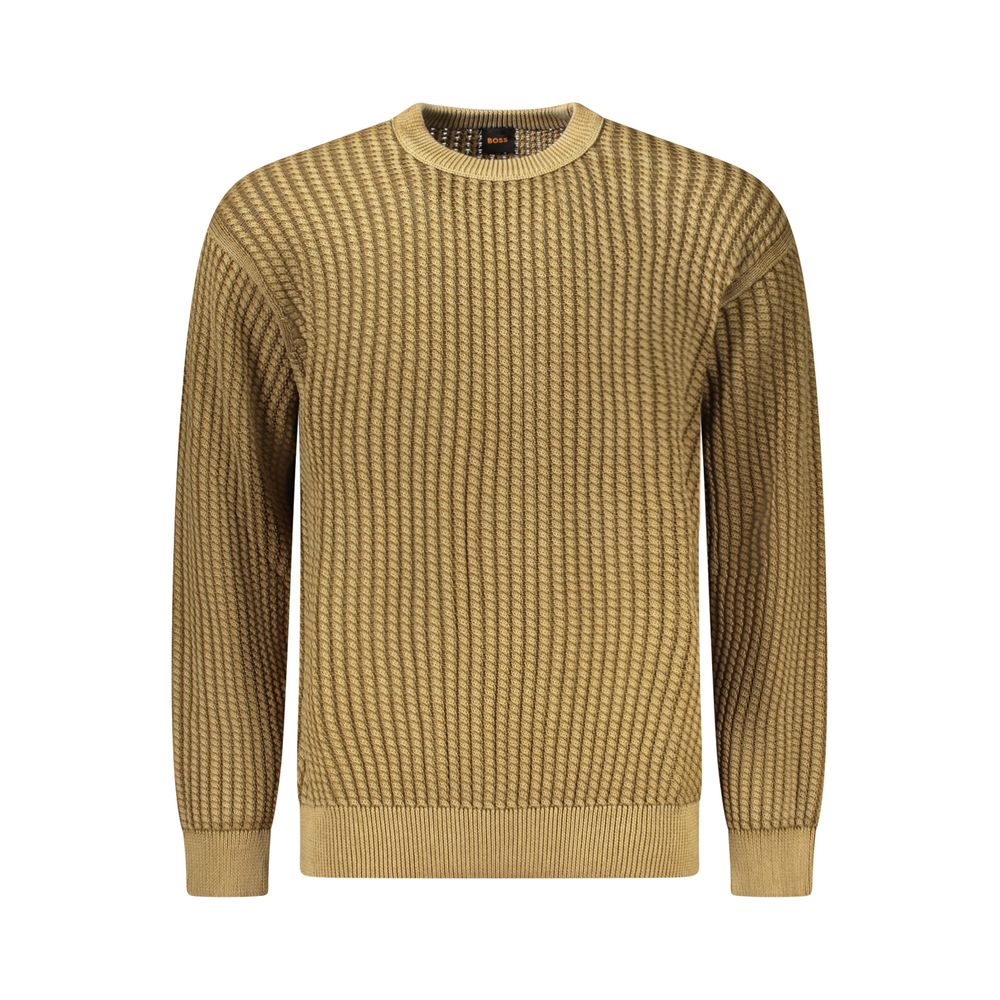 Pull en coton marron Hugo Boss pour homme