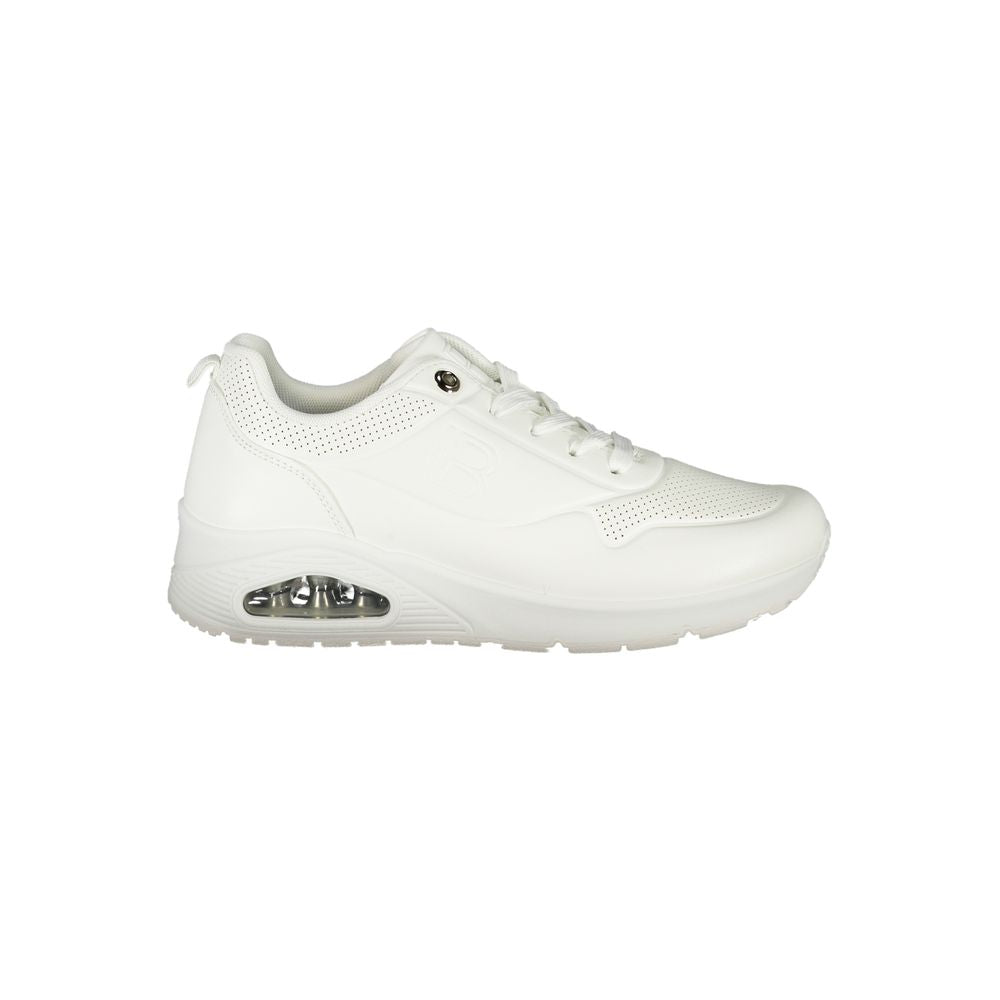 Laura Biagiotti Weiße Polyester Damen Sneaker