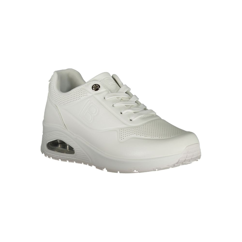 Laura Biagiotti Weiße Polyester Damen Sneaker